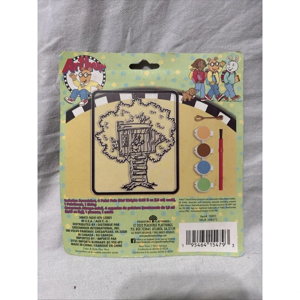 Arthur‎ PBS Kids Paint Your Own Suncatcher NEW Vintage Stocking Stuffer